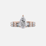  The Patricia Pear Lab Diamond Ring 18k Rose Gold 003