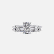  The Patricia Radiant Lab Diamond Ring 14k White Gold 003