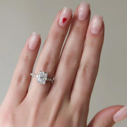  The Patricia Radiant Lab Diamond Ring 18k White Gold 004 Final