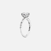  The Patricia Round Lab Diamond Ring 14k White Gold 002