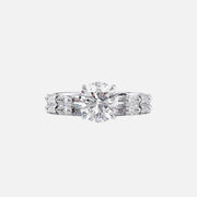  The Patricia Round Lab Diamond Ring 14k White Gold 003