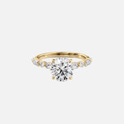 The Patricia Round Lab Diamond Ring 14k Yellow Gold 001