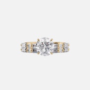  The Patricia Round Lab Diamond Ring 14k Yellow Gold 003
