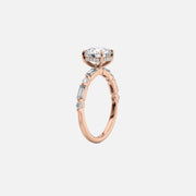 The Patricia Round Lab Diamond Ring 18k Rose Gold 002