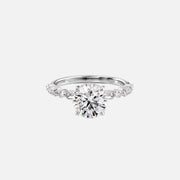  The Patricia Round Lab Diamond Ring 18k White Gold 001