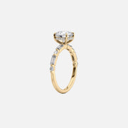  The Patricia Round Lab Diamond Ring 18k Yellow Gold 002