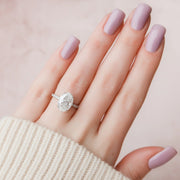  The Pave Alex Oval Lab Diamond Ring 14k White Gold 004 Final