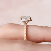  The Pave Alex Oval Lab Diamond Ring 18k Rose Gold 004 Final