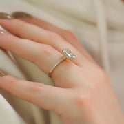  The Pave Alex Radiant Lab Diamond Ring 18k Yellow Gold 004 Final