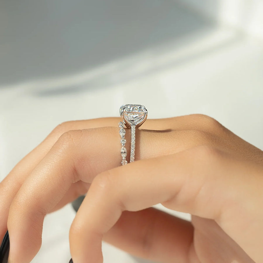  The Pave Ashley Cushion Lab Diamond Ring 18k White Gold 004 Final