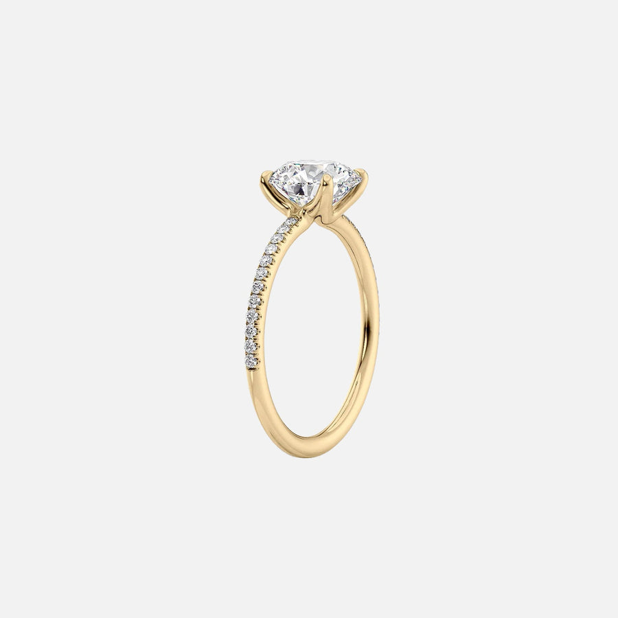  The Pave Ashley Marquise Lab Diamond Ring 14k Yellow Gold 002