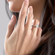  The Pave Claire Emerald Lab Diamond Ring 14k White Gold 003