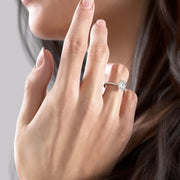  The Pave Claire Emerald Lab Diamond Ring 14k Yellow Gold 003
