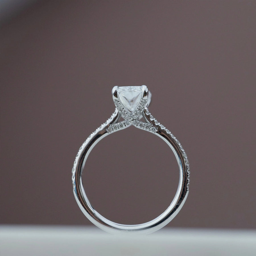  The Pave Claire Radiant Lab Diamond Ring 14k White Gold 005 Final