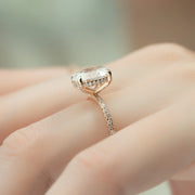 The Pave Crown Kamellie Oval Lab Diamond Ring 14k Rose Gold 004 Final