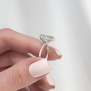  The Pave Crown Kamellie Oval Lab Diamond Ring 14k White Gold 005 Final