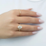  The Pave Eleanor Oval Moissanite Ring 18k Yellow Gold 005 Final