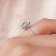 The Pave Gratia Oval Moissanite Ring - KNT - Engagement Rings, Wedding Bands & Fine Jewelry