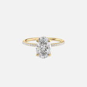 The Pave Gratia Oval Moissanite Ring - KNT - Engagement Rings, Wedding Bands & Fine Jewelry