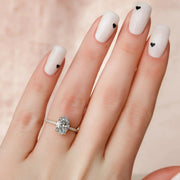 The Pave Gratia Oval Moissanite Ring - KNT - Engagement Rings, Wedding Bands & Fine Jewelry