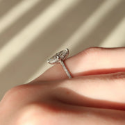  The Pave Kamellie Marquise Moissanite Ring 14k White Gold 004 Final