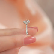  The Pave Kamellie Oval Moissanite Ring 14k White Gold 004 Final