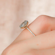  The Pave Kamellie Oval Moissanite Ring 14k Yellow Gold 004 Final