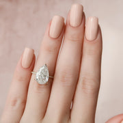  The Pave Kamellie Pear Lab Diamond Ring 14k Yellow Gold 004 Final