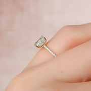  The Pave Kamellie Radiant Moissanite Ring 14k Yellow Gold 004 Final