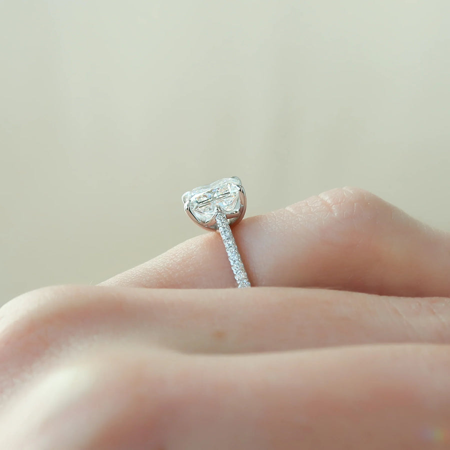 The Pave Lexie Princess Moissanite Ring 18k White Gold 004 Final