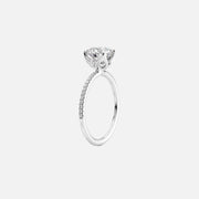  The Pave Lisa Marquise Lab Diamond Ring 14k White Gold 002