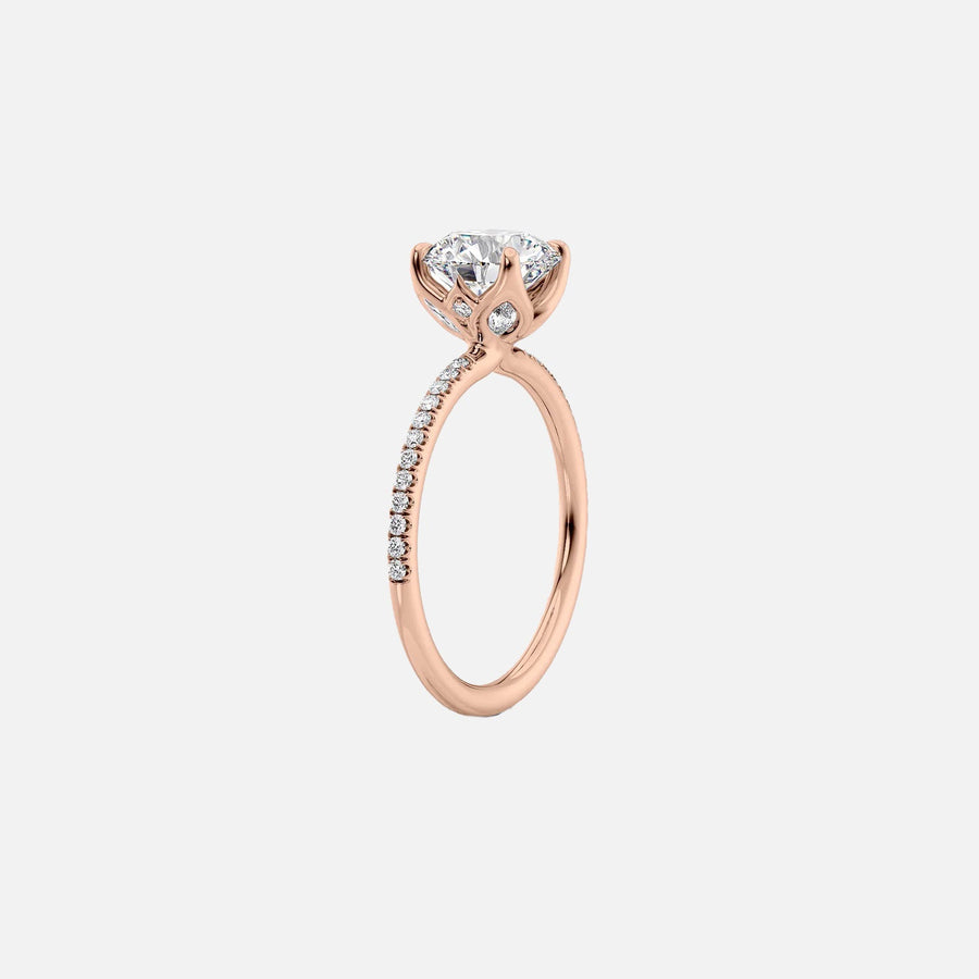  The Pave Lisa Marquise Lab Diamond Ring 18k Rose Gold 002