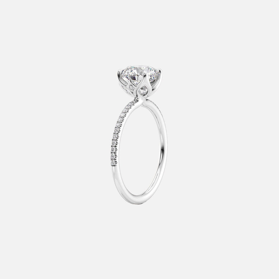  The Pave Lisa Marquise Lab Diamond Ring 18k White Gold 002