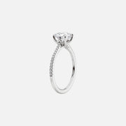 The Pave Lotus Emerald Moissanite Ring - KNT - Engagement Rings, Wedding Bands & Fine Jewelry