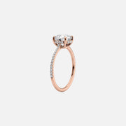  The Pave Maia Marquise Lab Diamond Ring 14k Rose Gold 002