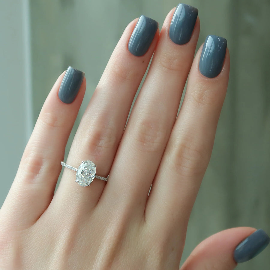  The Pave Maia Oval Lab Diamond Ring 18k White Gold 004 Final
