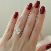  The Pave Maia Oval Moissanite Ring 14k Yellow Gold 004 Final