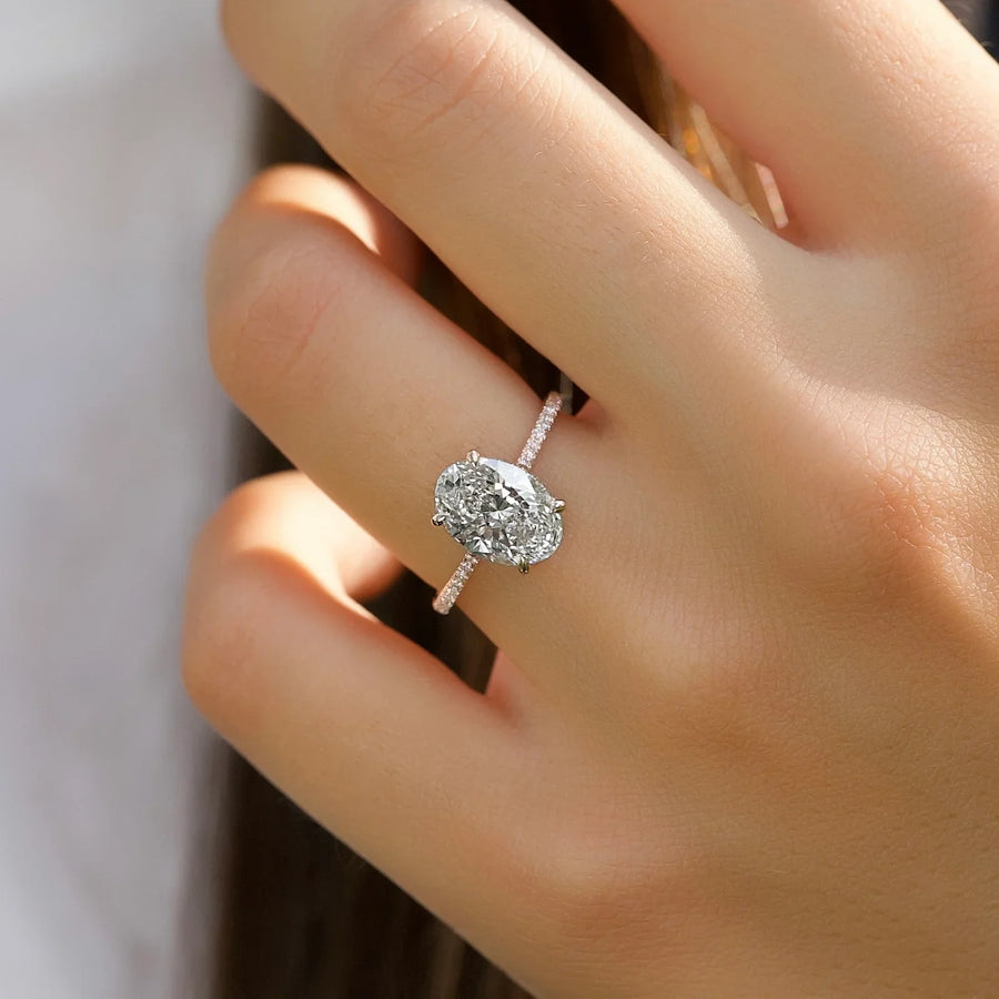  The Pave Maia Oval Moissanite Ring 18k Rose Gold 003 Final