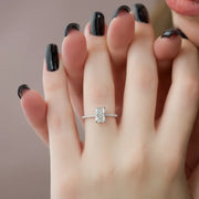  The Pave Maia Radiant Lab Diamond Ring 14k White Gold 003