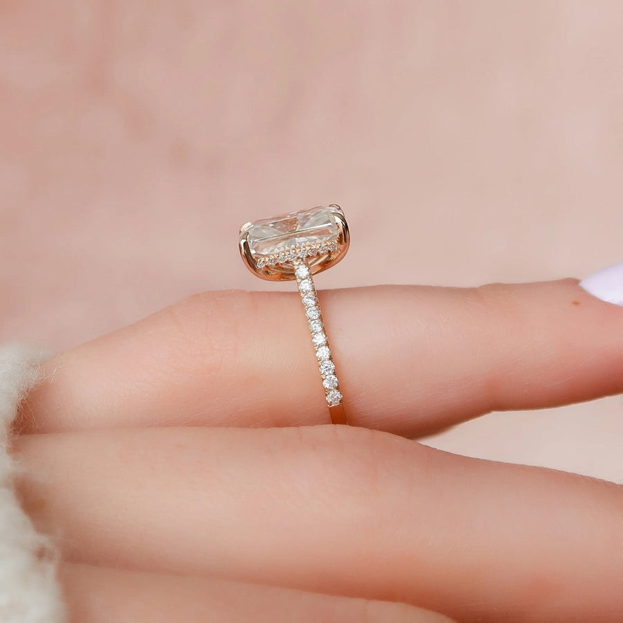  The Pave Natalie Radiant Lab Diamond Ring 18k Rose Gold 004 Final