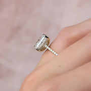  The Pave Natalie Radiant Lab Diamond Ring 18k Yellow Gold 004 Final