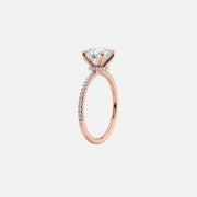  The Pave Nelly Pear Lab Diamond Ring 18k Rose Gold 002