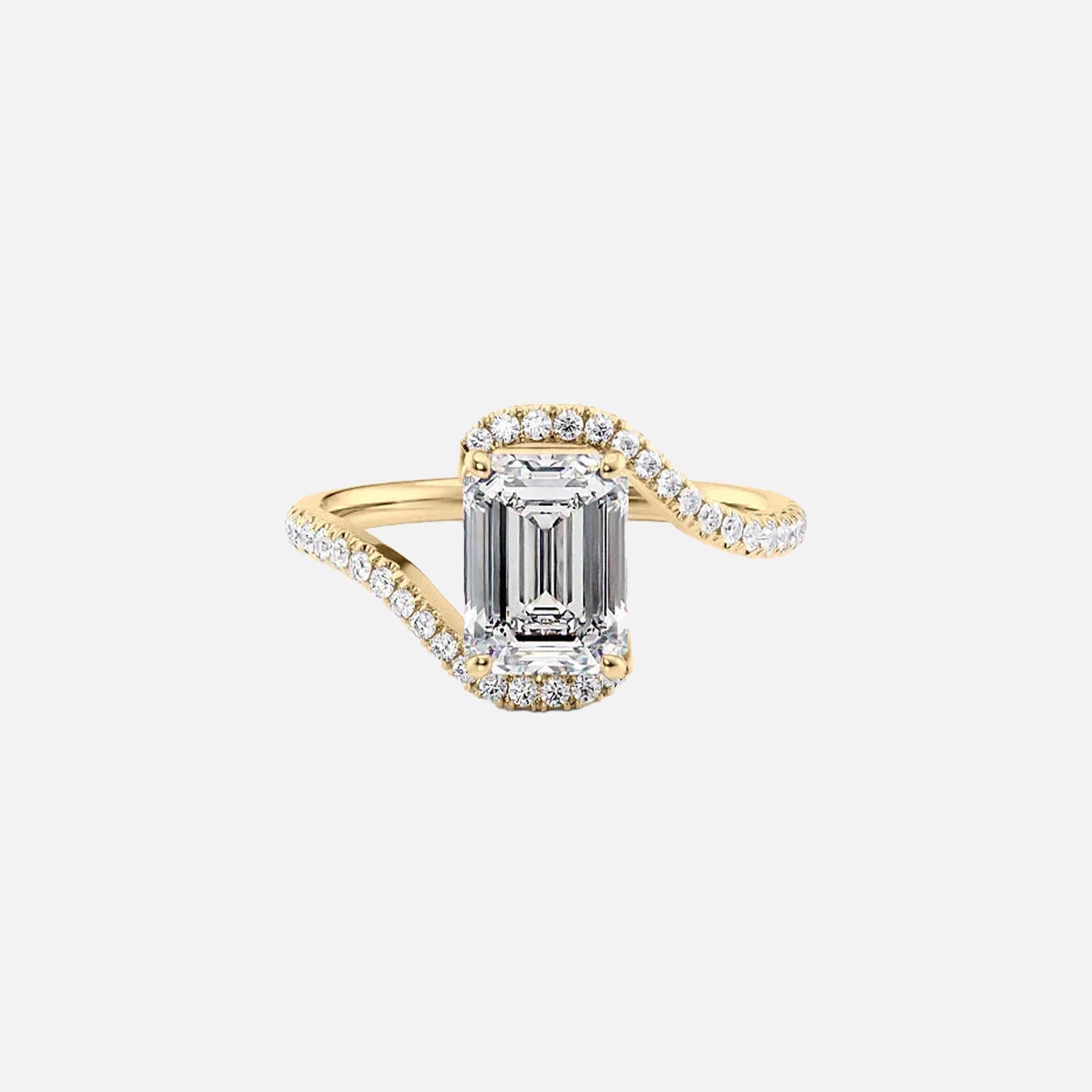 The Pave Skyler Emerald Lab Diamond Ring 14k Yellow Gold 001 97c55999-8855-4574-b4e5-d5b19d58a5d1