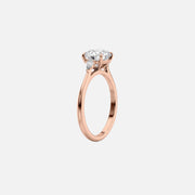  The Pears Liv Emerald Lab Diamond Ring 18k Rose Gold 002