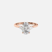  The Pears Liv Oval Lab Diamond Ring 14k Rose Gold 001