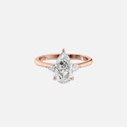  The Pears Liv Pear Moissanite Ring 14k Rose Gold 001