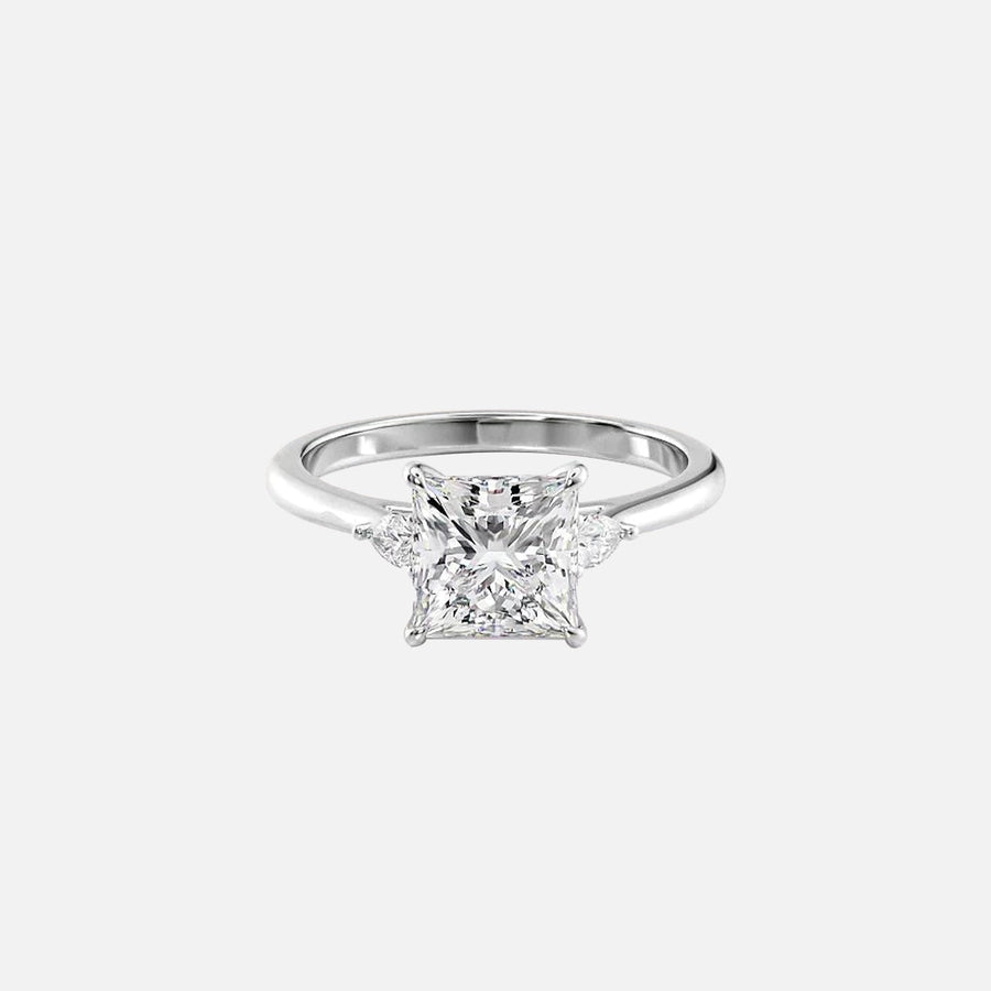  The Pears Liv Princess Lab Diamond Ring 18k White Gold 001