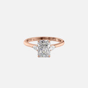  The Pears Liv Radiant Lab Diamond Ring 14k Rose Gold 001