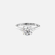  The Pears Liv Round Lab Diamond Ring 14k White Gold 001