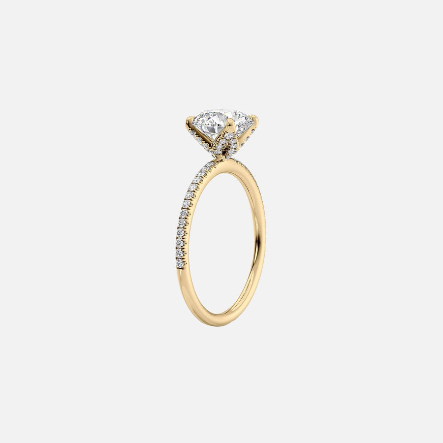 The Petal Cushion Pave Moissanite Ring - KNT - Engagement Rings, Wedding Bands & Fine Jewelry